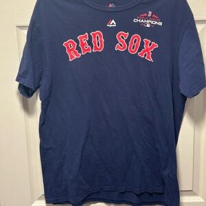 Boston Red Sox JD Martinez Majestic 2018 World Series Player T-Shirt Large MLB
